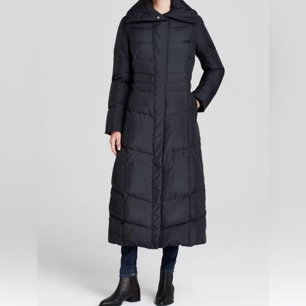 Cole Haan Black Maxi Puffer Jacket